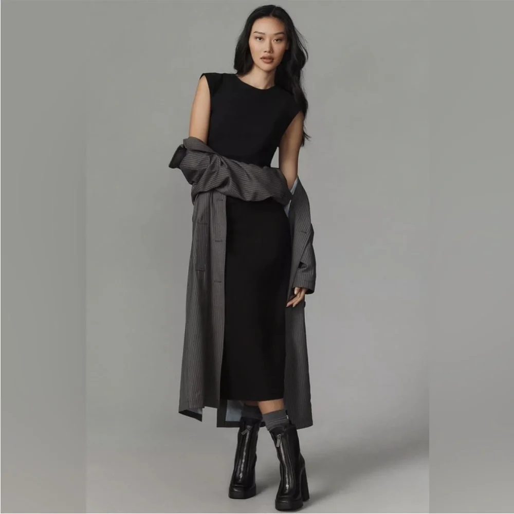 Anthropologie | Dresses | Nwot Anthropologie Size Xsp Midi Dress In Black |  Poshmark